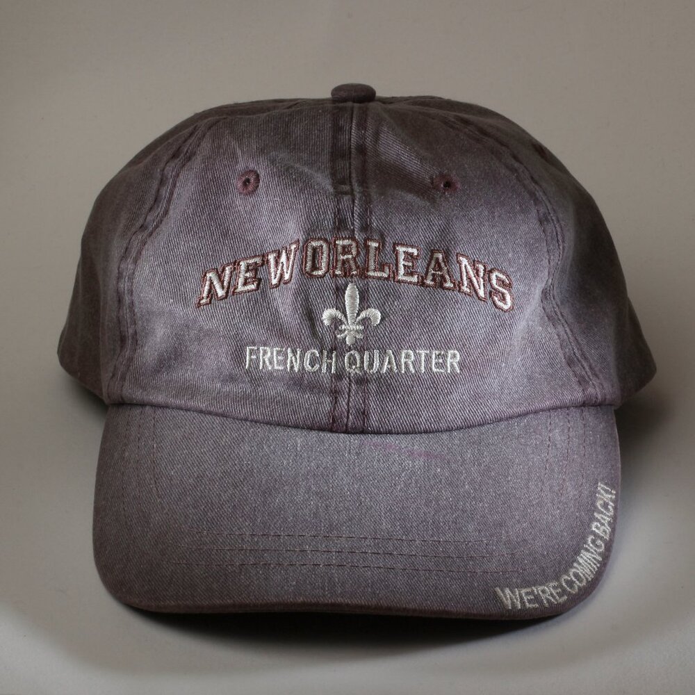 New Orleans French Quarter Hat Women OSFM Purple